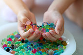 Decoration with hydrogel water balls - orbeez.