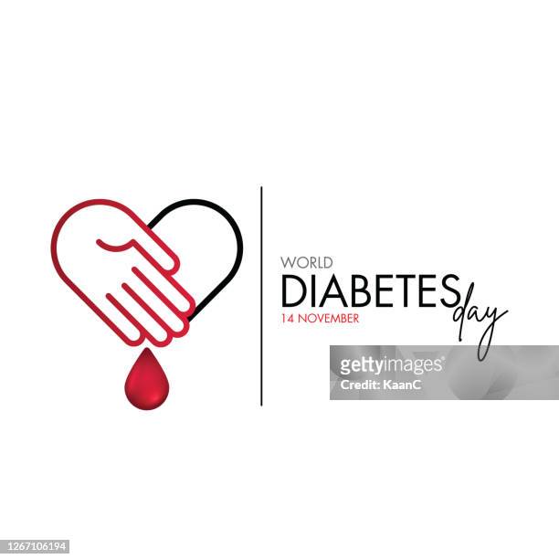 world diabetes day vector image design illustration stock illustration - diabetes and heart disease stock illustrations