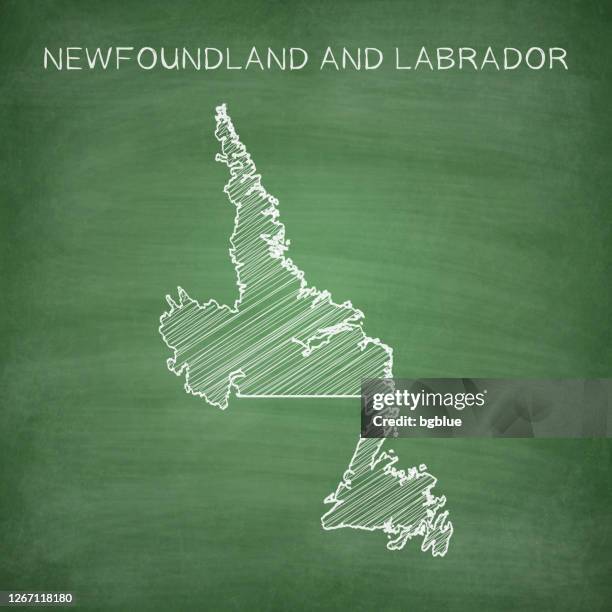 Newfoundland Abstract Map 506 Geography Of Newfoundland And Labrador Stock Photos, High-Res ...
