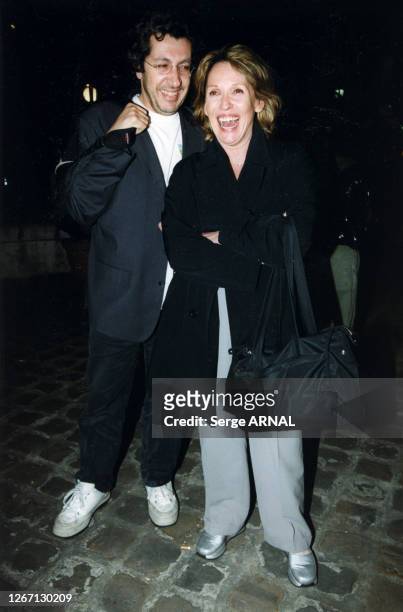 Alain Chabat et Chantal Lauby le 27 avril 1999 à Paris, France.
