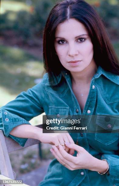 American singer Nydia Caro, Madrid, Spain, 1975.