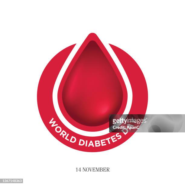 world diabetes day vector image design illustration stock illustration - diabetes ribbon stock illustrations