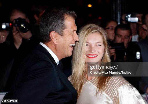 Mario Testino and Kate Moss attend the Golden Age of Couture Gala at the Victoria & Albert Museum on September 18, 2007 in London, England.