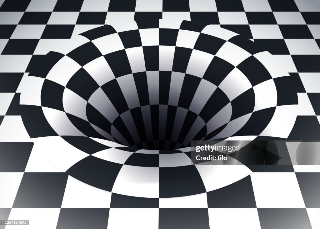 Space Time Warp Checkered Abstract Background High-Res Vector Graphic -  Getty Images