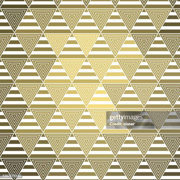 Double Triangle Background 35 60 Gold 3d Stock Photos, High-Res Pictures, and Images - Getty Images