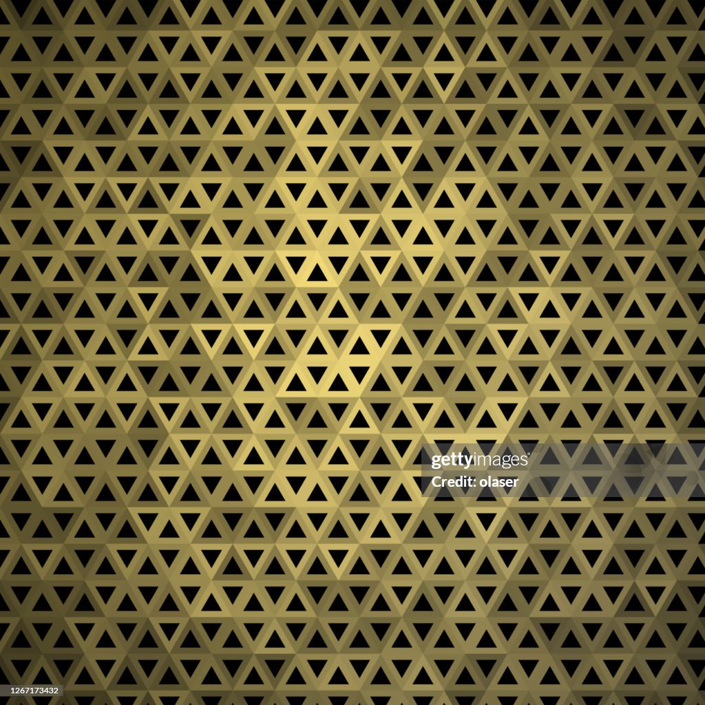 Reflective Triangle Pattern Triangle Based Golden Reflection Pattern Background Illustration On ...