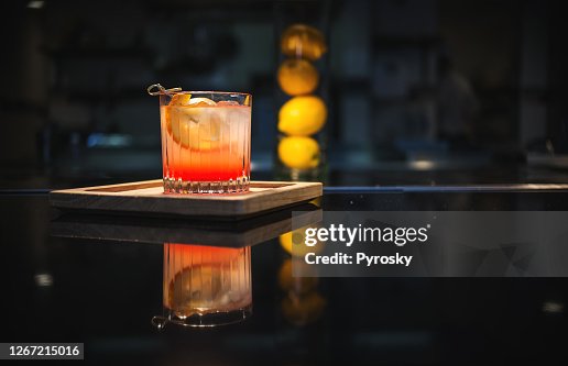 Old Fashioned on The Bar Old Fashioned on The Bar