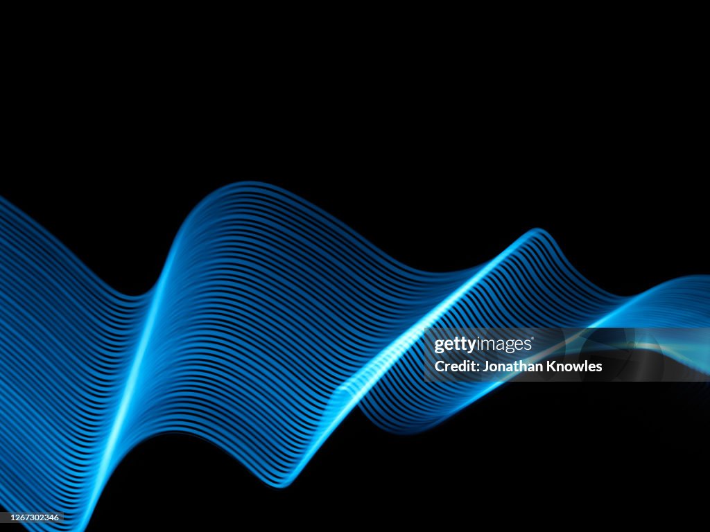 Wavy blue lines