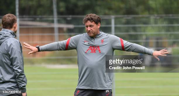 Peter Krawietz of Liverpool during a training session on August 20, 2020 in Salzburg, Austria.