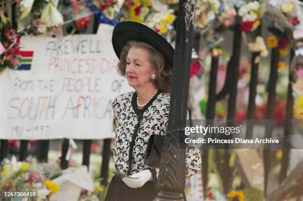 British socialite Raine Spencer , Countess Spencer funeral service for Diana, Princess of Wales at Westminster Abbey, London, England, 6th September...