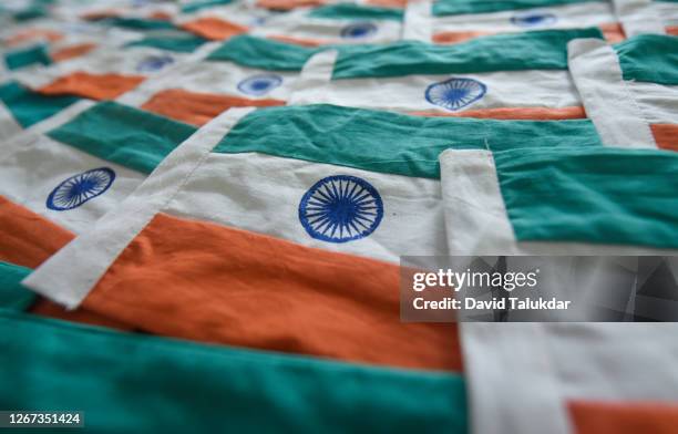 indian national tricolor or flag - republic day stock pictures, royalty-free photos & images