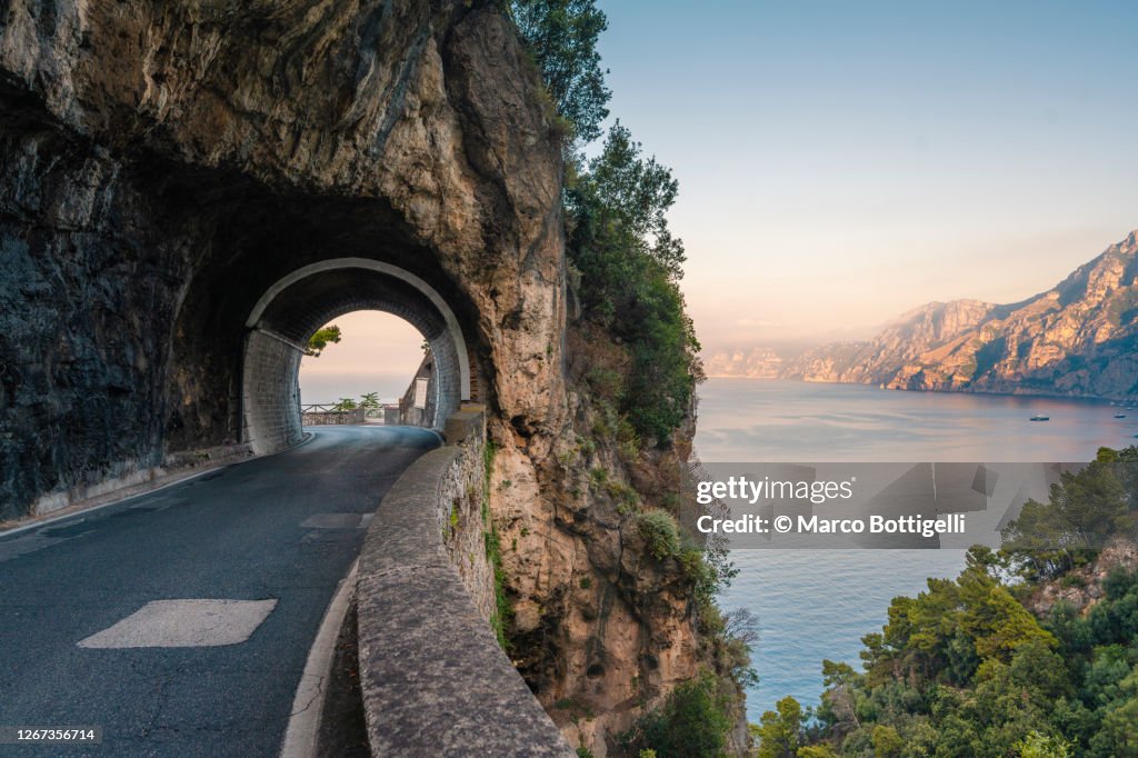 Scenic Coastal Road Along Amalfi Coast Italy High-Res Stock Photo ...