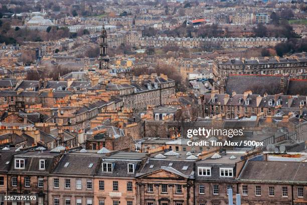 edinburghs new town, edinburgh, united kingdom - cidade nova edimburgo imagens e fotografias de stock