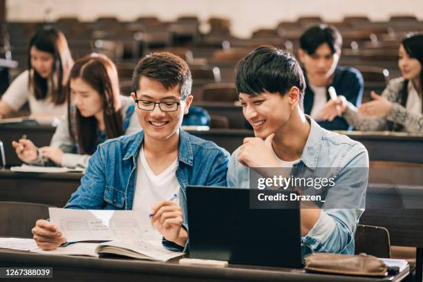 japanese students back to university after covid-19 lockdown - chinese students stock pictures, royalty-free photos & images