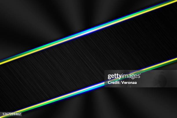 creative bands and hexagon shapes on black background. - low light stock illustrations