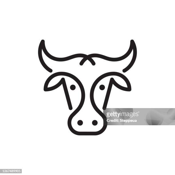 牛或牛標誌。 - bull 幅插畫檔、美工圖案、卡通及圖標