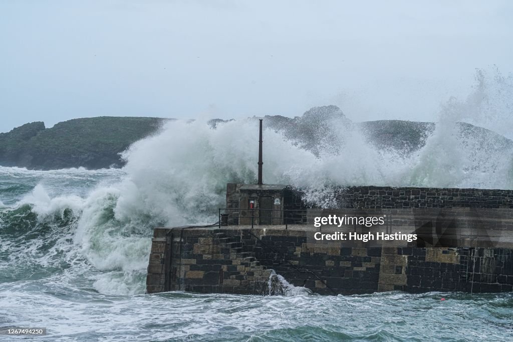 West Of UK Battered By Storm Ellen One Week After Heatwave