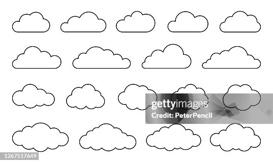 Clouds Set - Vector Stock Collection Clouds Set - Vector Stock Collection
