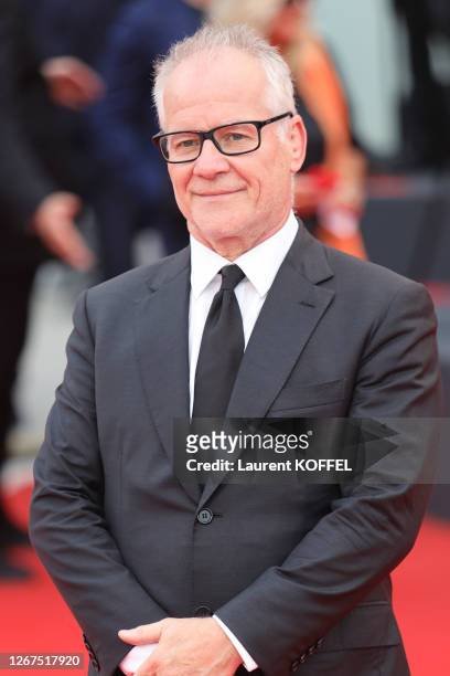 Thierry Fremaux walks the red carpet ahead of the Opening Ceremony and the "La Vérité" screening during the 76th Venice Film Festival at Sala Grande...