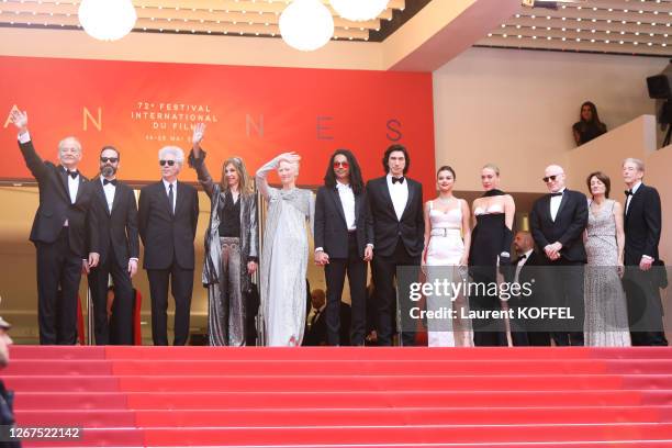 Bill Murray, guest, Director Jim Jarmusch, Sara Driver, Tilda Swinton, Luka Sabbat, Adam Driver, Selena Gomez and Chloe Sevigny attend the opening...