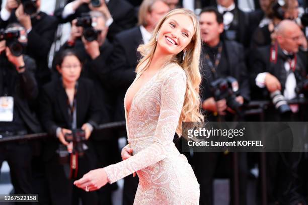 Model Romee Strijd attends the opening ceremony and screening of "The Dead Don't Die" movie during the 72nd annual Cannes Film Festival on May 14,...