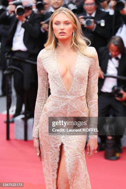 Model Romee Strijd attends the opening ceremony and screening of "The Dead Don't Die" movie during the 72nd annual Cannes Film Festival on May 14,...