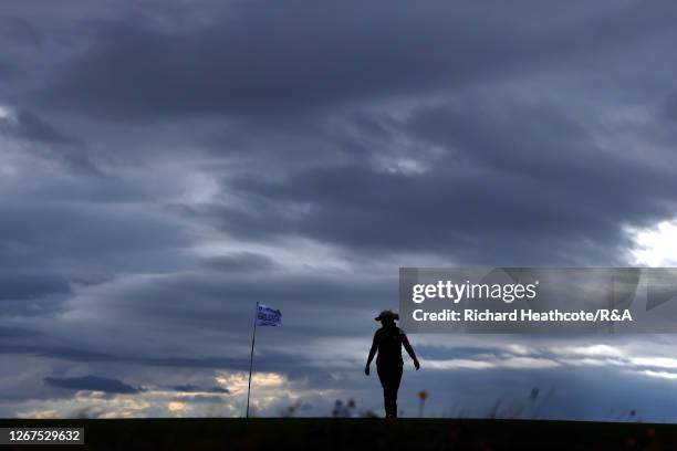 Carly Booth of Scotland looks on on the 17th green during Day Two of the AIG Women's Open 2020 at Royal Troon on August 21, 2020 in Troon, Scotland.