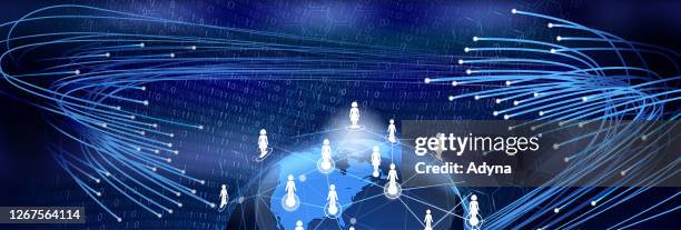 digital communication background - fiber optic cable white stock illustrations