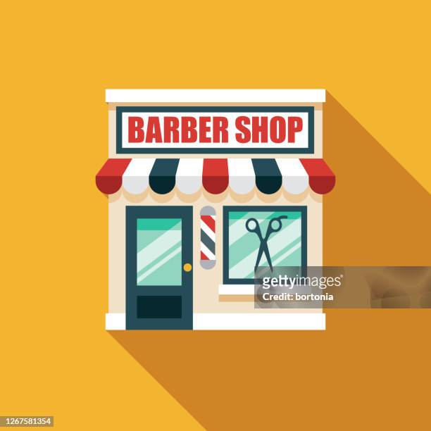 barber shop icon - barber shop stock illustrations