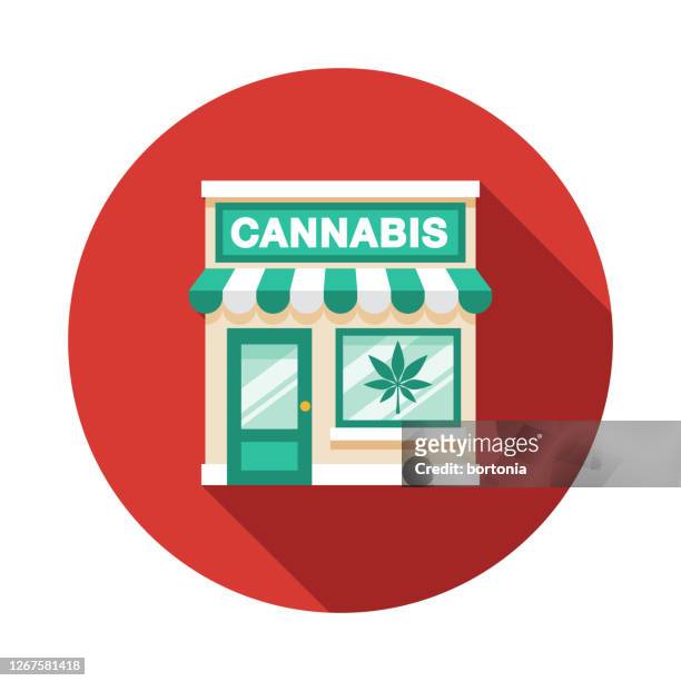 大麻藥房商店圖示。 - cannabis store 幅插畫檔、美工圖案、卡通及圖標