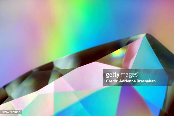 glass prism and light effects - diamond gemstone stock pictures, royalty-free photos & images