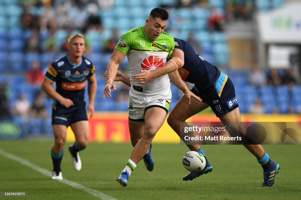 NRL Rd 15 - Titans v Raiders