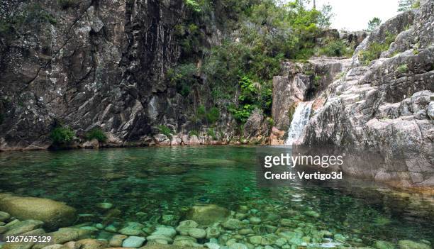 waterfall peneda-geres united kingdom - norte imagens e fotografias de stock