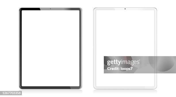 illustrazioni stock, clip art, cartoni animati e icone di tendenza di nuovi tablet digitali - pollice sistema metrico anglosassone