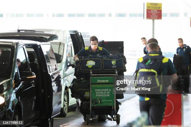 Steve Smith Departs Sydney Airport, News Photo