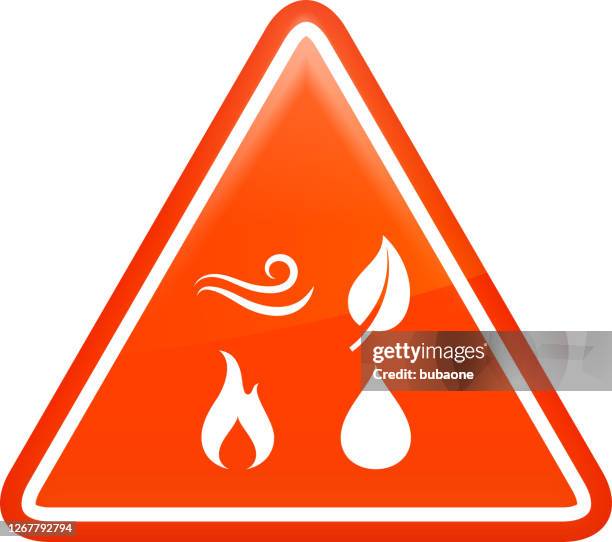 four elements of nature icon - the four elements stock illustrations