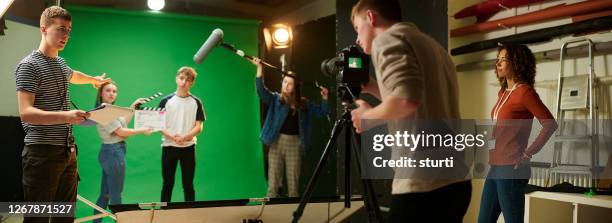 student media producton - television production stock pictures, royalty-free photos & images
