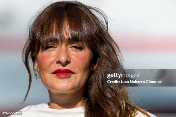 Spanish actress Candela Peña attends 'Black Beach' photocall at Muelle Uno during 23rd Malaga Spanish Film Festival on August 23, 2020 in Malaga,...