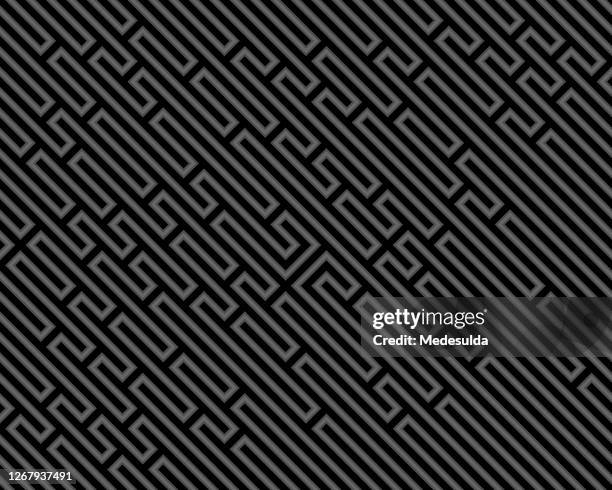 abstract backgrounds - circular maze stock illustrations