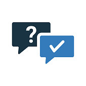 Question and answer icon design