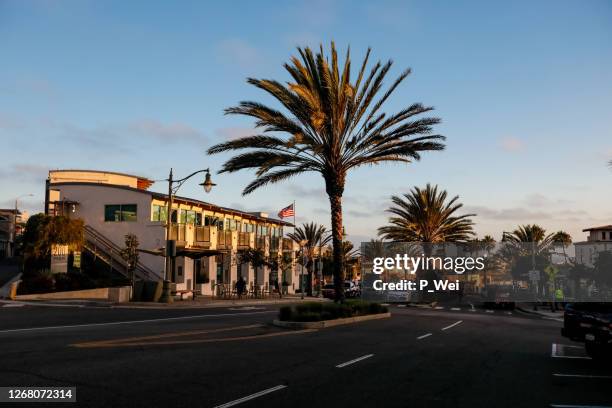 centro de hermosa beach - playa hermosa en california fotografías e imágenes de stock