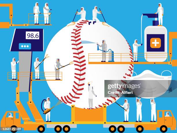 protecting baseball - digital thermometer stock illustrations