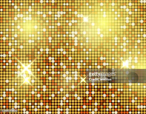 golden lights background - collection launch party stock illustrations