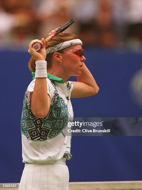 S SINGLES SEMI-FINAL AT THE 1995 AUSTRALIAN OPEN TENNIS CHAMPIONSHIPS IN MELBOURNE. SANCHEZ-VICARIOWON THE MATCH IN TWO STRAIGHT SETS 6-4, 6-1 AND...