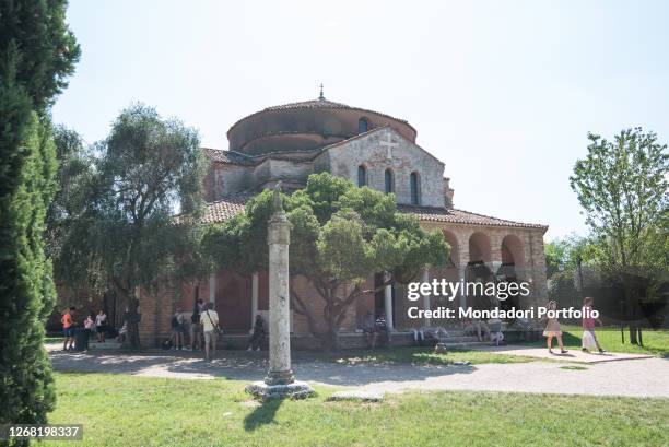 Tourists around the island of Torcello in the summer of Covid. Venice , 20 August 2020