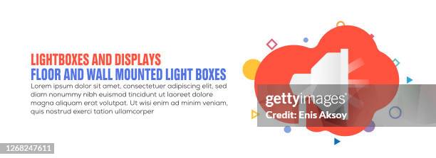 design element related to lightbox, photography, lighting - lightbox stock illustrations