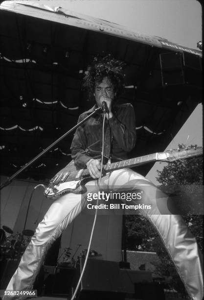 August 9: MANDATORY CREDIT Bill Tompkins/Getty Images Jon Spencer Blues Explosion performs at Central Park Summerstage on August 9, 1997 in New York...