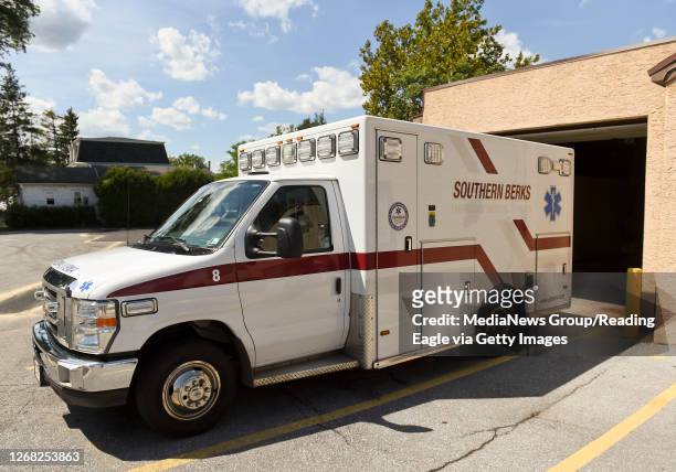 Birdsboro, PA At Southern Berks Regional EMS in Birdsboro Thursday afternoon August 20, 2020. EMS providers in Pennsylvania, are frustrated that EMS...
