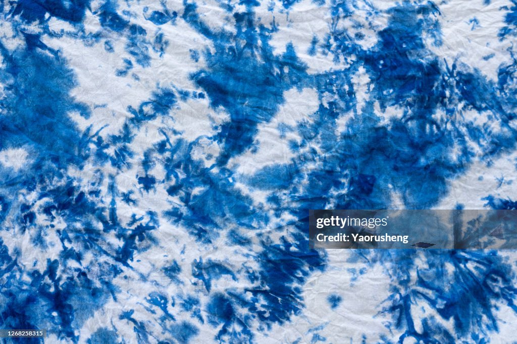 Colorful dyed cloth