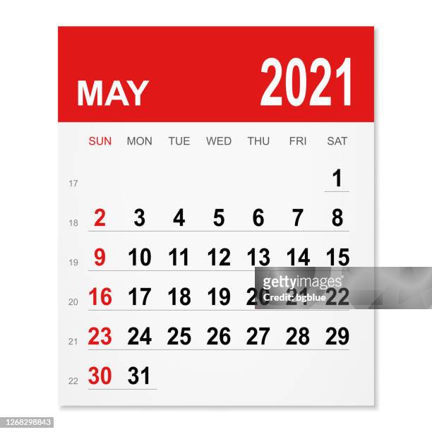 may 2021 calendar - 2021 calendar stock illustrations